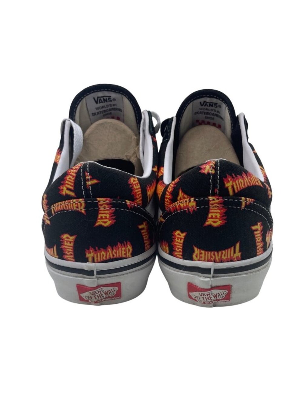 Vans x Thrasher Skate Old School Shoes Black Multi Logo Men’s Size 10 - Picture 7 of 13